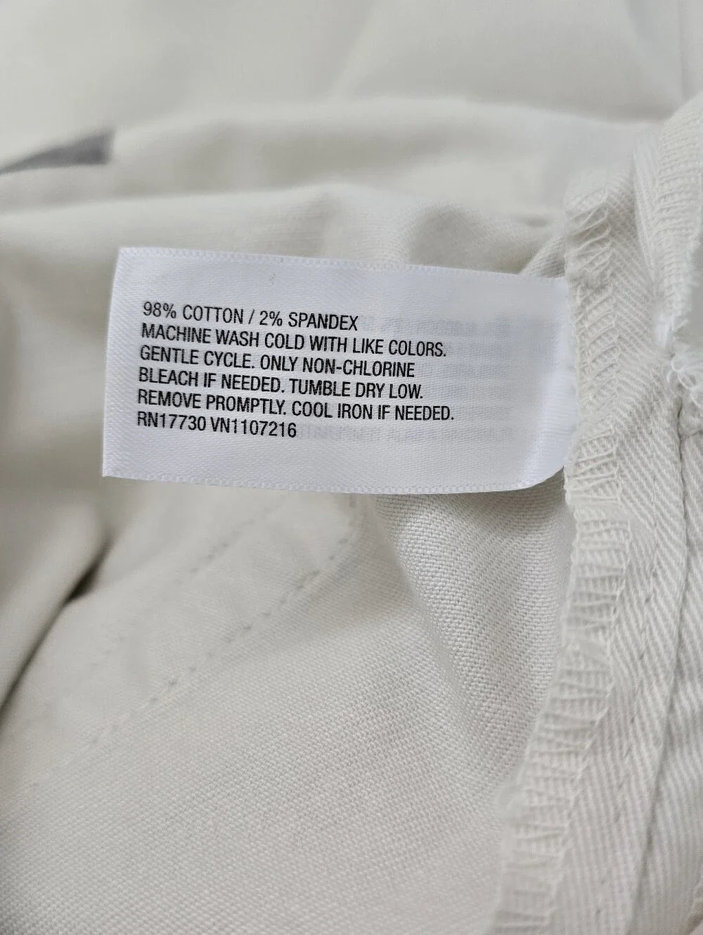 Goodfellow & Co Ivory White Slim Pants Size 32x32